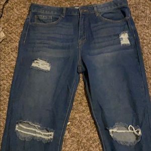 Forever 21, jeans, ripped